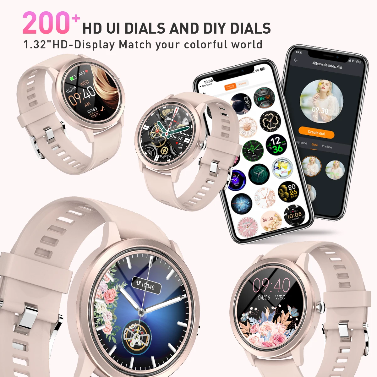 LIGE New Smart Watch Women 1.32