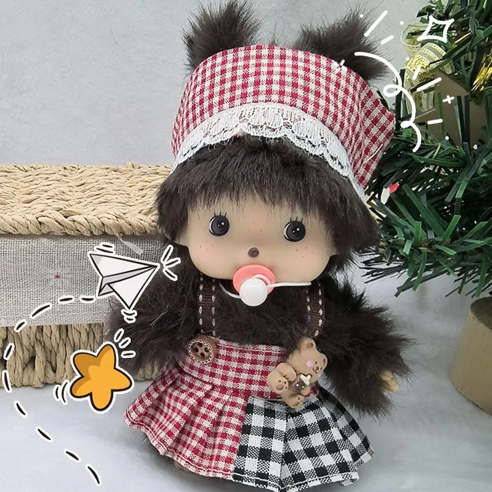 15 センチメートル Mengqiqi ぬいぐるみペンダントシティシリーズ PP 綿猿ぬいぐるみかわいいハンドパペット人形誕生日ギフトぬいぐるみ