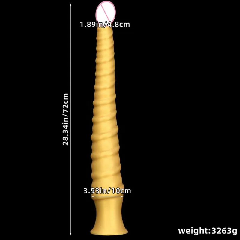 Huge Long Anal Plug Dildo G-spot Masturbation Big ButPlug Prostate Massager with Suction Cup Anus Dilator Sex Toys for Women Men image 2