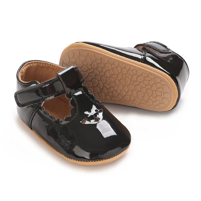 Lente en herfst babyprinsesschoenen Wandelschoenen met zachte zolen voor kinderen Enkele schoenen voor meisjes Veelzijdige leren babyschoenen