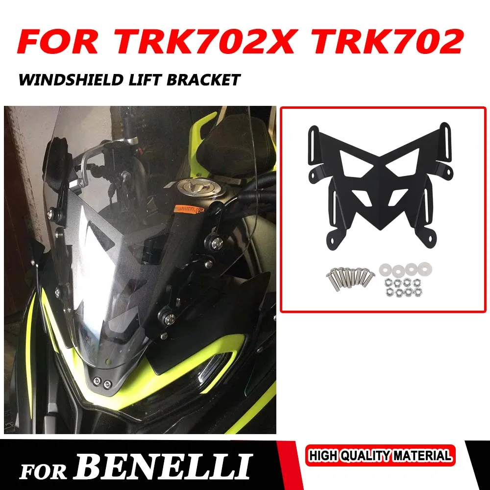 Motorcycle Windshield Lift Bracket Windscreen Lifting Deflector Support For Benelli TRK702X TRK702 TRK 702 X 702X Accessories