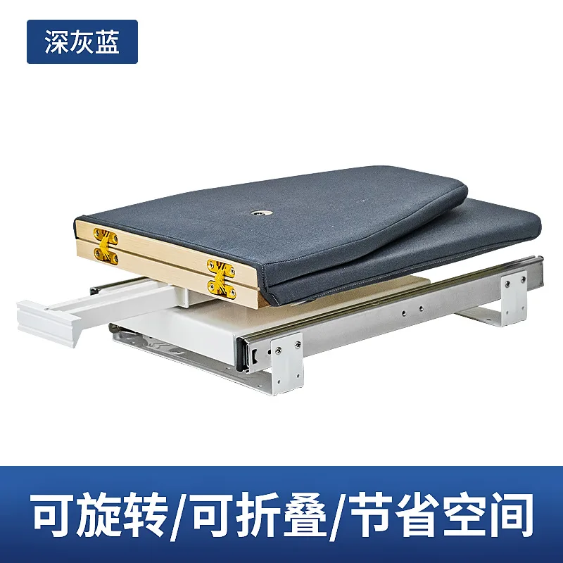 For WoodenBoard Folding Ironing Board Slide Rail Mobile Storage Ironing High Temperature IroningBoard 360 Degrees Adjustable