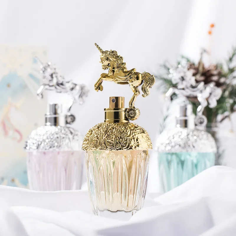 80ml Unicorn Series Perfume Women Plant Floral Scent Perfumes Fresh Natural Perfume Lasting Fragrance Pheromone Light Fragrance