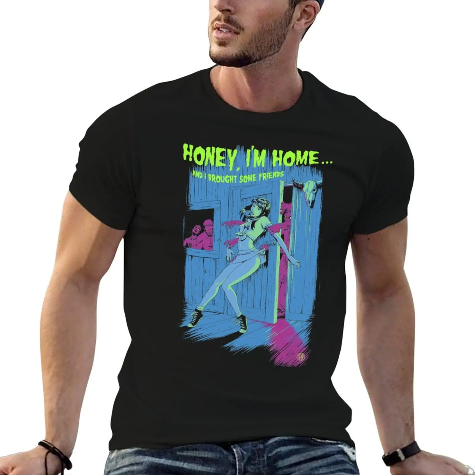 Zombie Pinup Girl T-Shirt Quick Dry Fishing T-Shirt