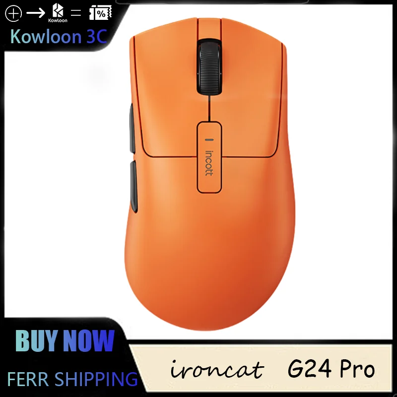 Ironcat G24 Pro Micro Mouse Gaming Mouse 8k Gaming Lightweight Wireless Paw3395 Hot Swap Silent