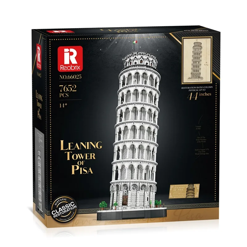 

IN STOCK 66025 MOC Leaning Tower of Pisa Building Blocks Assembling Construction Bricks Assembling Toys for Christmas gift set