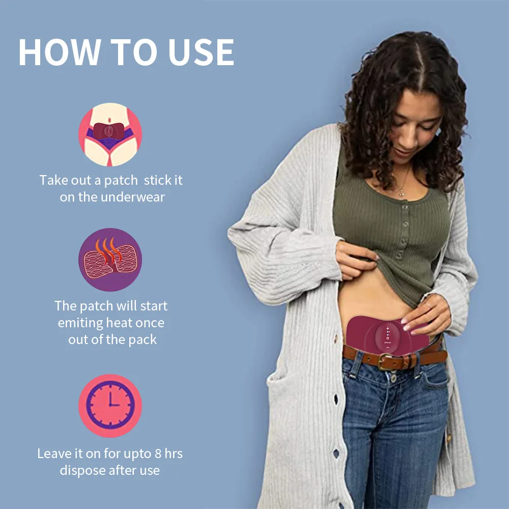 Auntie Heating Massager Micro Current Charging Belt Period Warming Uterus Patch