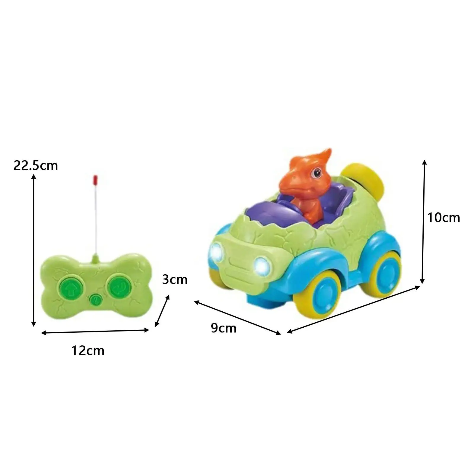 Dino Remote Control Car with LED Light and Music Simulated Dinosaur Toys Remote