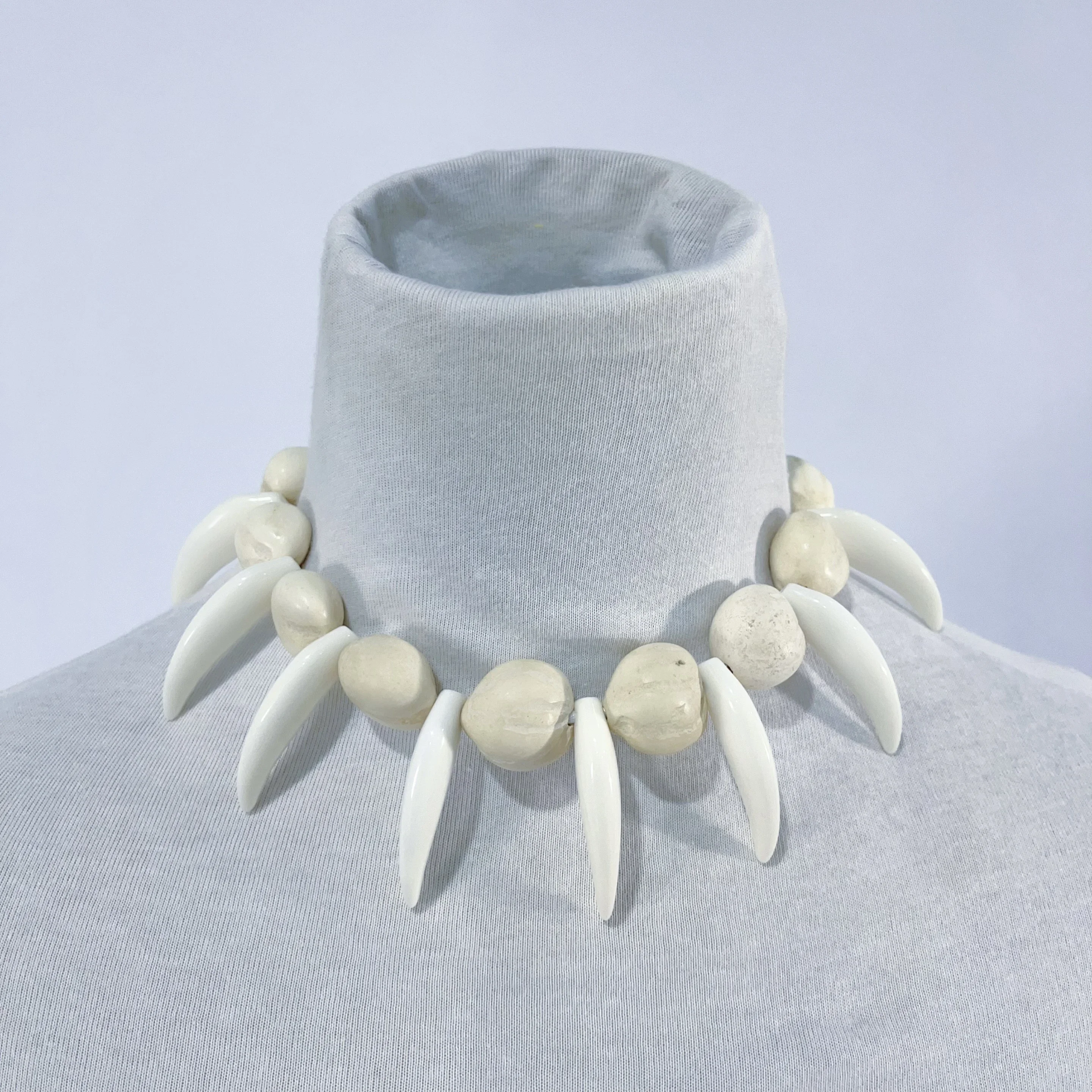 Vintage Samoa  Necklace Natural Kukui Nut Lei Short Chain Necklace Set Graduation Wedding Birthday Luau Party
