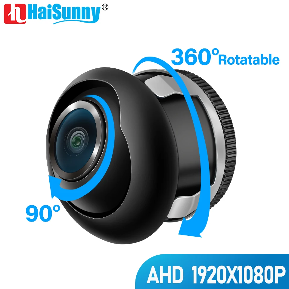 Vehicle AHD 1920x1080P Front Side View Camera HD Wide Angle 360 Degree Rotatable CVBS High Resolution Backup Camera Night Vision