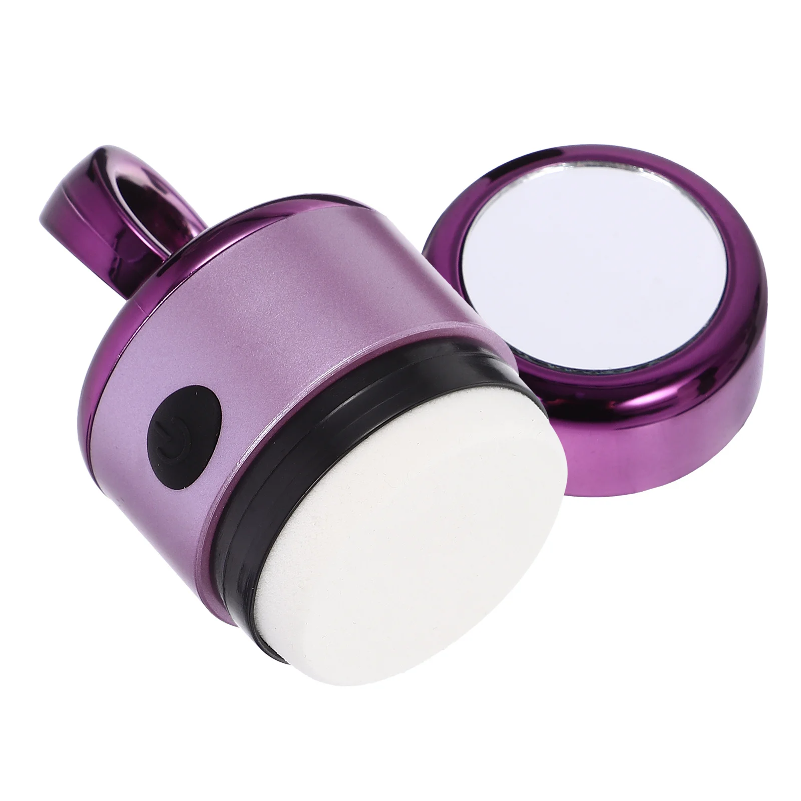 보라색 전기 메이크업 퍼프 진동 블렌더 스펀지 매끄러운 파운데이션 적용 가벼운 컴팩트 재사용 가능한 스킨케어