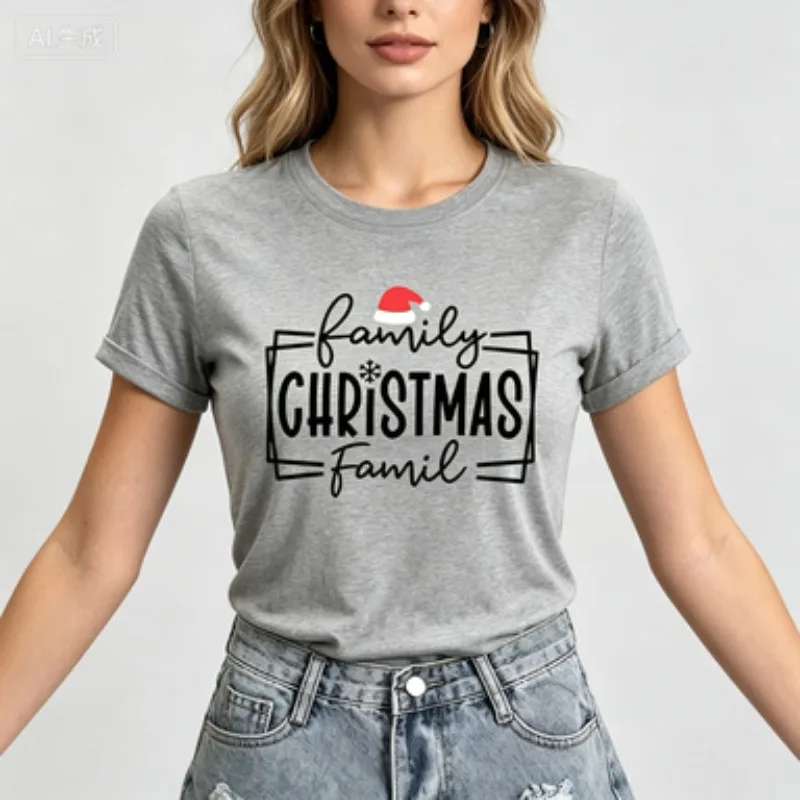 Family Matching Christmas T‑Shirt 2026 Christmas Crew Making Memories Together Graphic Tee Xmas Family Party Gift Tops