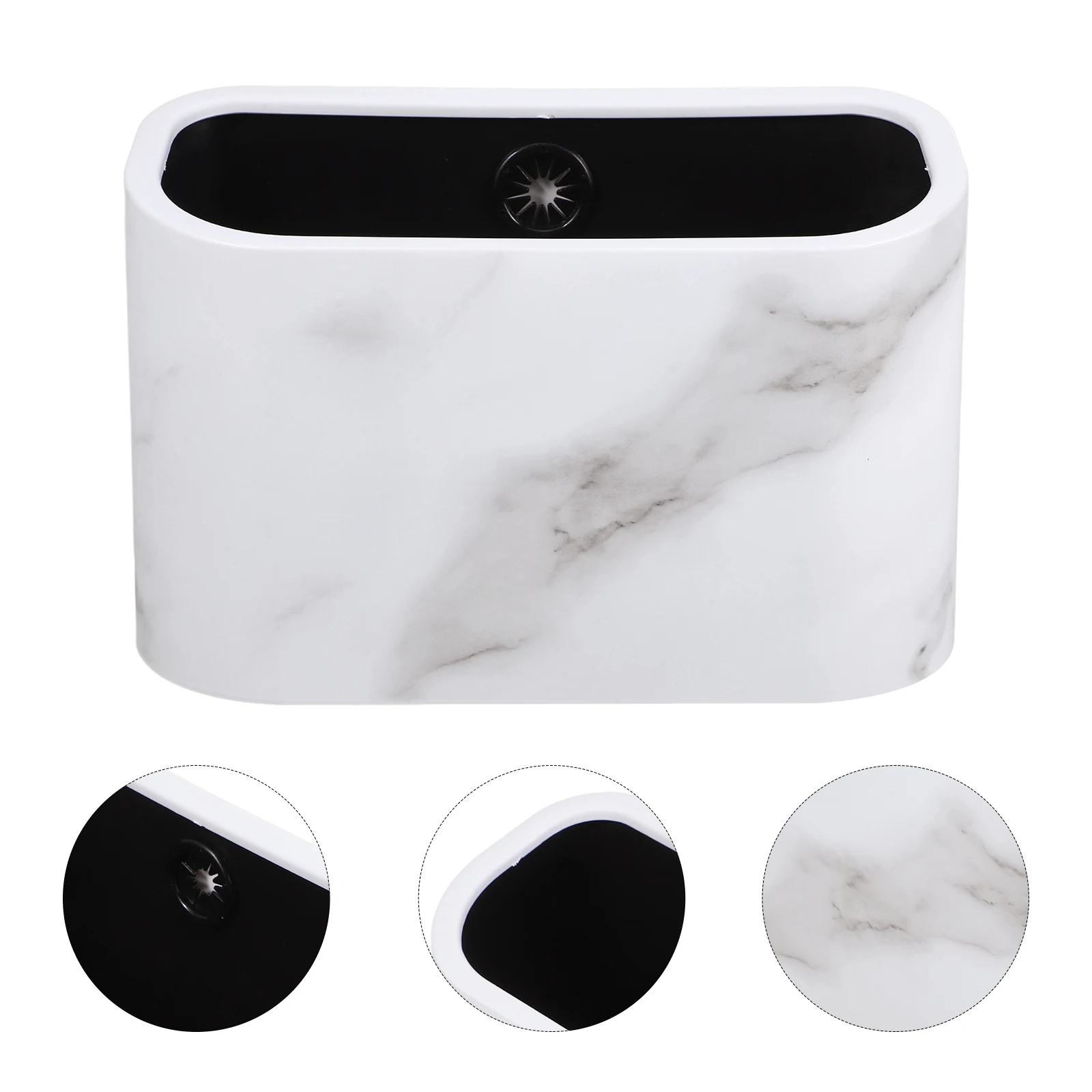 

Desktop Trash Can Pen Holder Medium Cute Bin Small Bathroom Waste Baskets Garbage