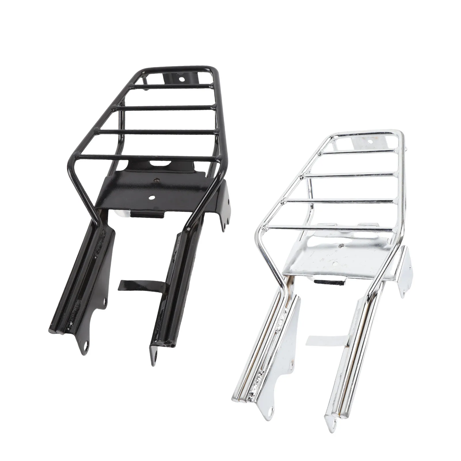 Chrome Motorcycle Rear Luggage Rack Iron Rear Cargo Carrier Bracket Replacement for Monkey Z50 Z50J Skyteam Z50A