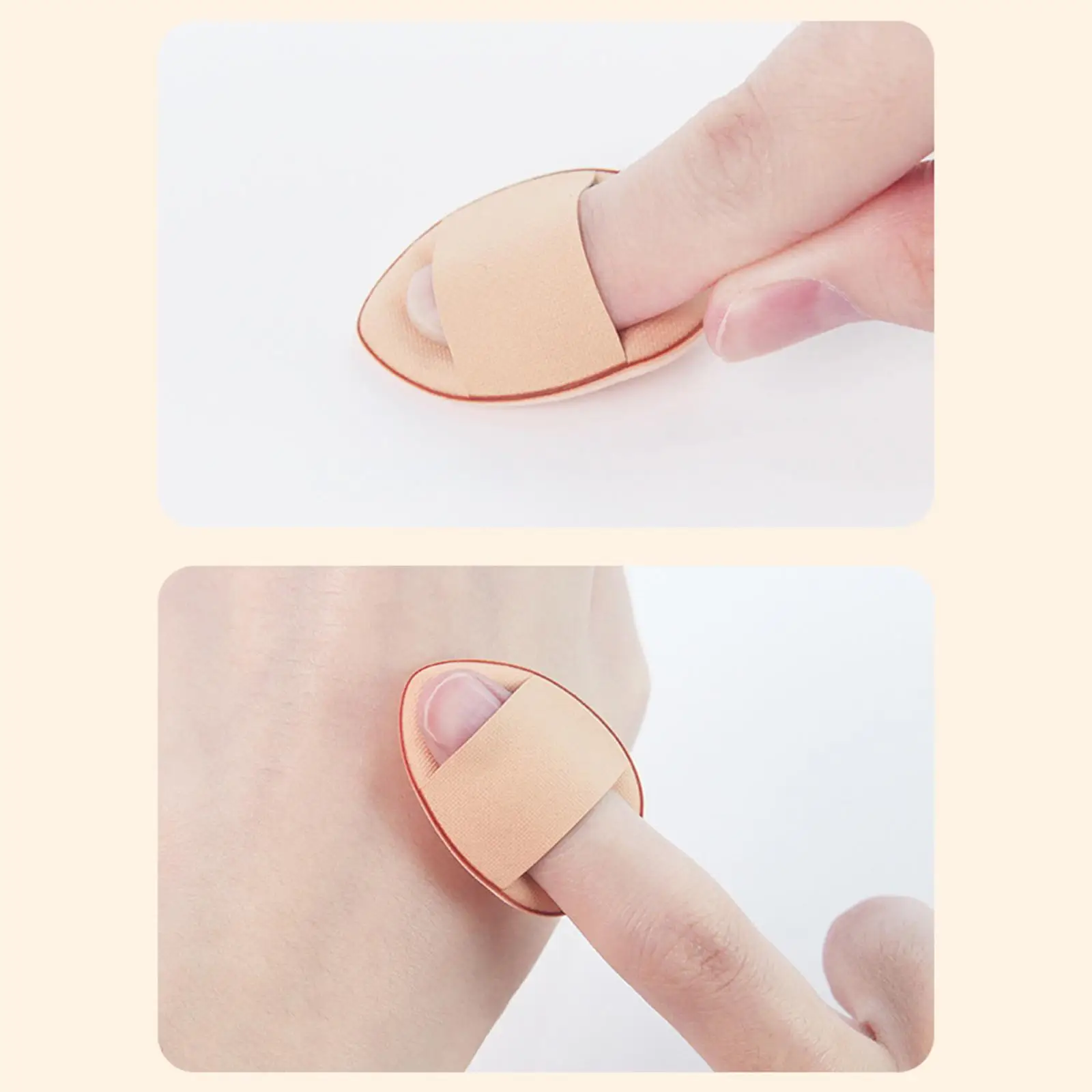 Finger Puffs Makeup Sponges Soft Hydrophilic Polyurethane Mini Pads for Face Eyes Blending Liquid Foundation and Setting Powder
