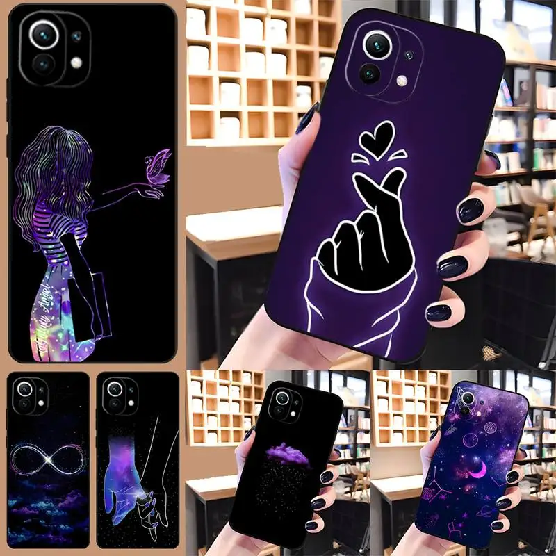 Infinity On Purple Phone Case Funda For Redmi Note 11 11E 10 9 8 7 Pro 10T 8A 9S 8T 7A 9A Plus Macia Shockproof Back Cover