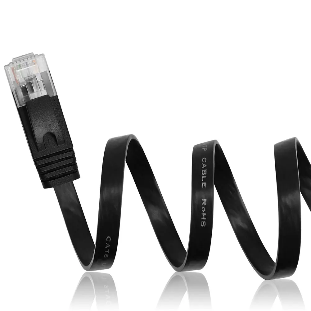 

Flat Network Cable Ethernet Wire for Router Internet High Speed Cat6 Lan Copper Patch