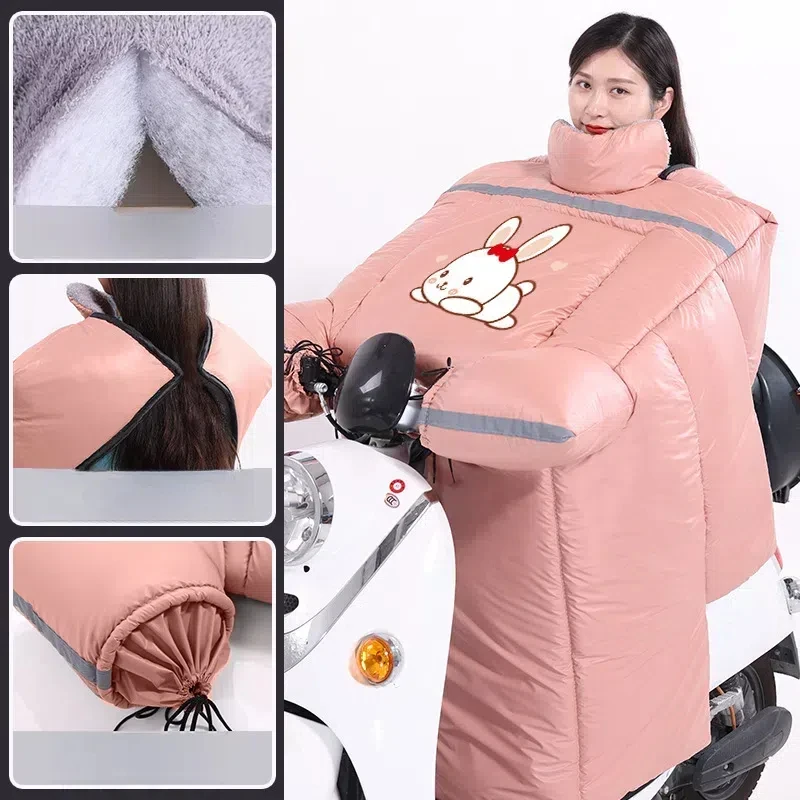 

Winter Windproof Cover Electric Motorcycle Leg Knee Apron Motorcycle Scooter Windshield Quilt Riding Warm Knee Waist Leg Apron