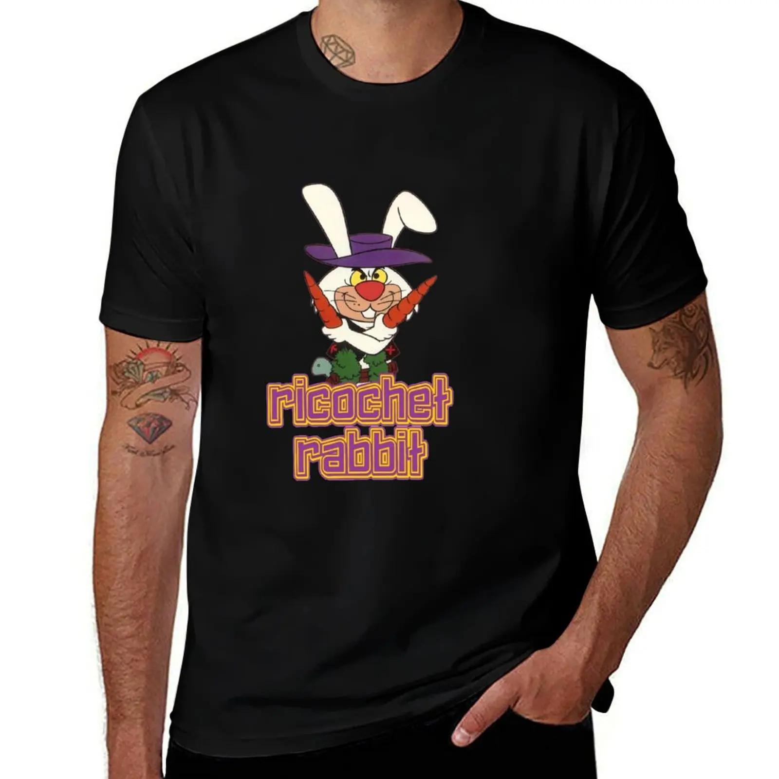 Ricochet Rabbit - Saturday Morning Cartoons T-Shirt Casual Lightweight Short Sleeve Top