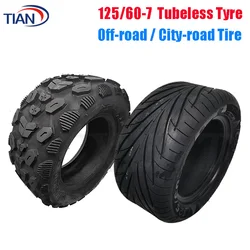 125/60-7 Off-road Tubeless Tyre Universal 13x5.00-7 Wide-Body Road Vacuum Tire for Dualtron X Electric Scooter DTX Accessories