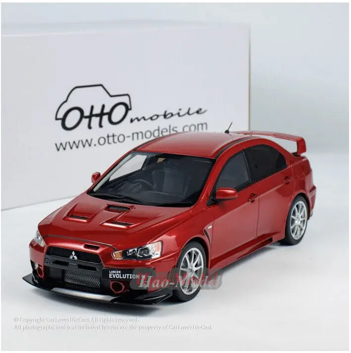 OTTO 1/18 For Mitsubishi LANCET EVO X FQ 400 2012 Resin Diecast Model Car Simulation Toys Boys Gifts Hobby Display Collection