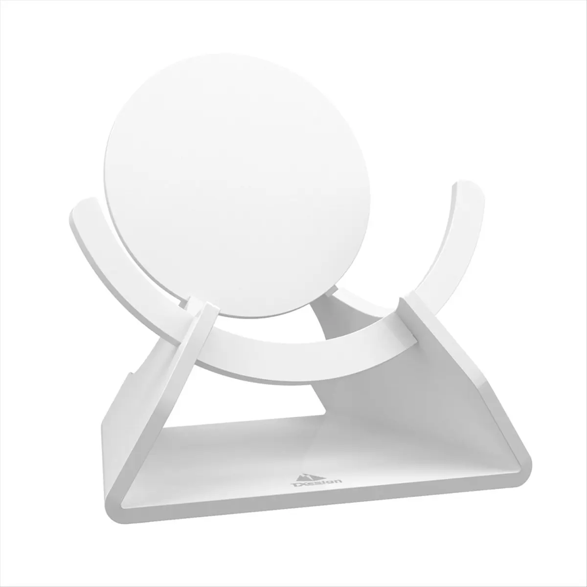 B21B  Desktop Stand Holder for Nest Mini Speaker, Acrylic Speaker Mount Base Display Shelf Desktop Holder White