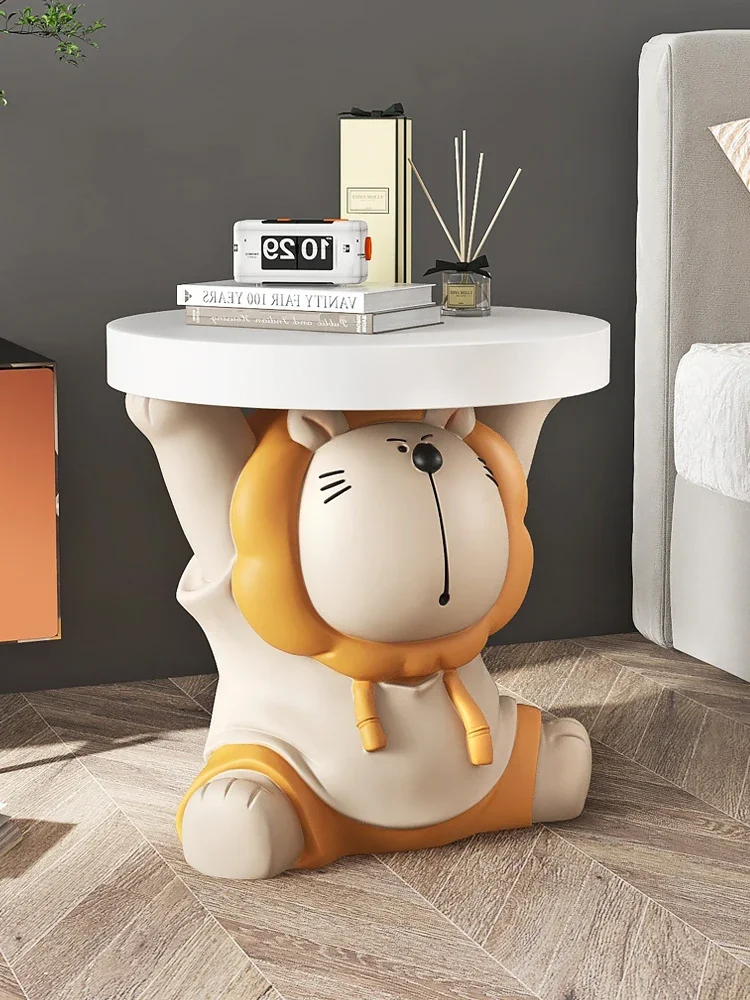 

Modern Home Decor Lion Coffee Tables Living Room Furniture Sofa Side Table Decoration Home Accessories Bedroom Bedside Tables