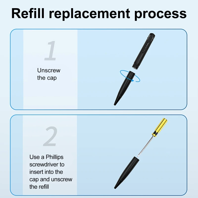 Professional Digital Writing Voice Recorder Portable One-Touch Recording Pen High Definition for Study and Business Meeting