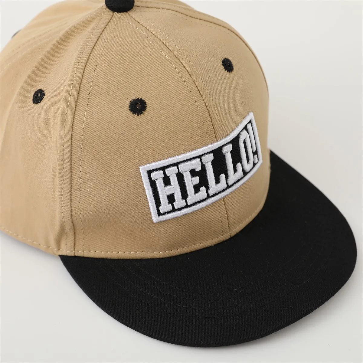 Fashion Hello Letter Children Embroidery Baseball Caps Girls Boy Hats Kids Autumn Outdoors Sunscreen Child Gifts