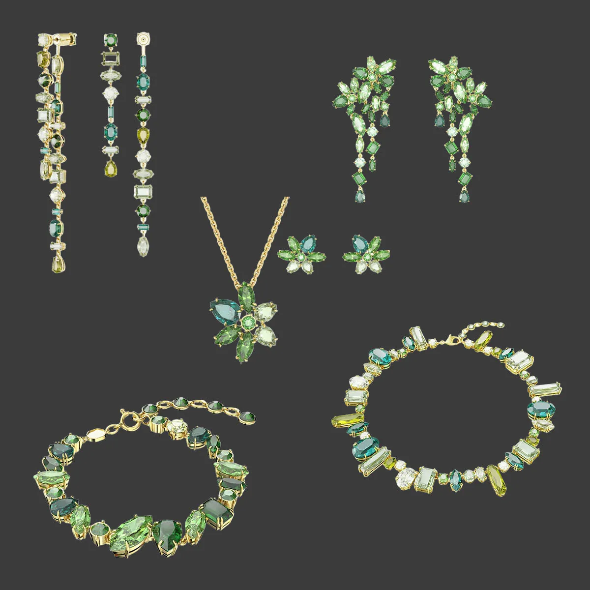 

2025 New Light Luxury S925 Silver Zircon Necklace Pendant Earrings Leaf Shaped Male and Female Couple's Banquet Essential