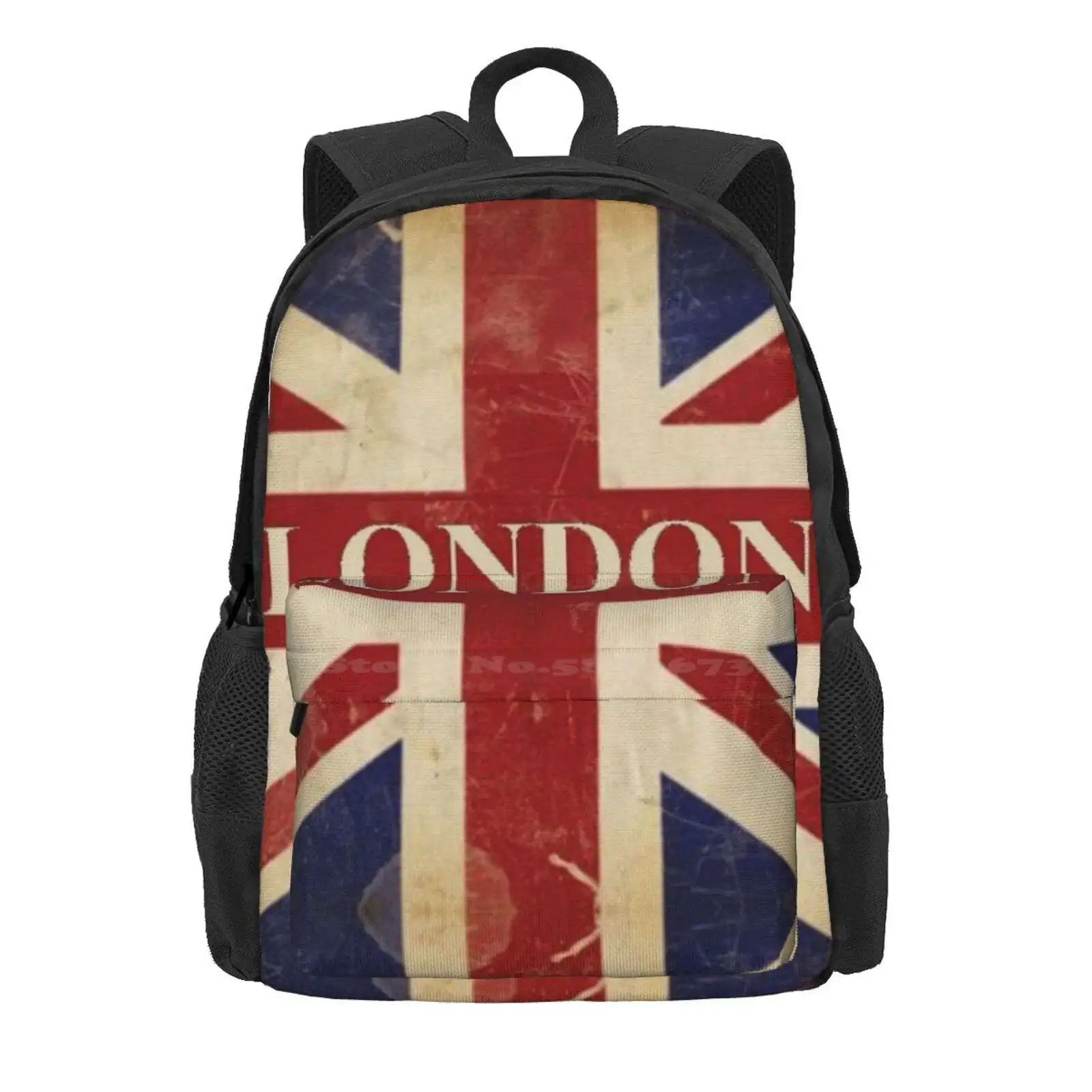 London - Union Jack - I Love London Hot Sale Schoolbag Backpack Fashion Bags London Union Jack I Love London England English