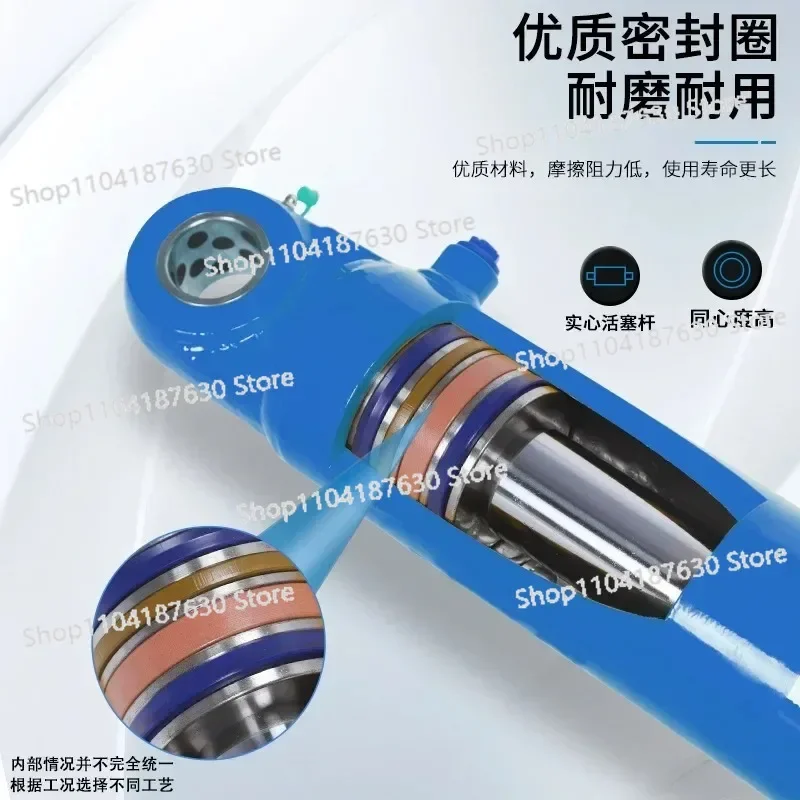 Hydraulic Cylinder 40 Tons Front Flange Two-way Oil Top One-way
