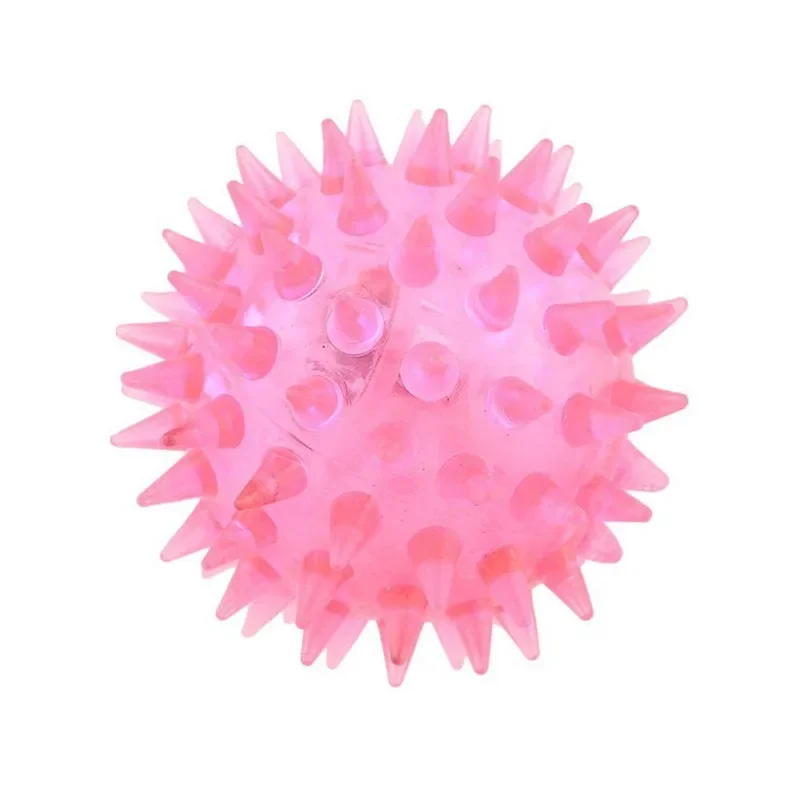 الكلب صار اللعب الملونة لينة المطاط مضيئة الحيوانات الأليفة جرو الكلب مضغ اللعب مطاطا القنفذ الكرة لعبة مستلزمات الحيوانات الأليفة الصغيرة #6