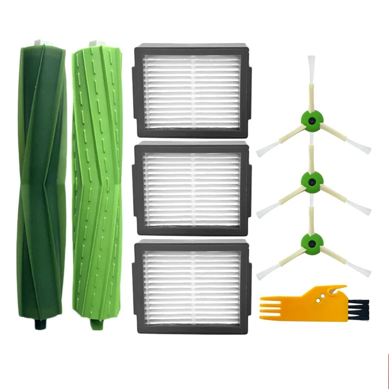 قطع غيار المكنسة الكهربائية ، فرشاة جانبية دوارة ، فلتر Hepa ، مناسب لسلسلة Irobot E roba E I ، E5 ، E6 ، E7 ، I3 ، I6 ، I7 Plus ، J7