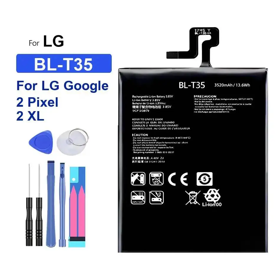 

BL-T44 Battery For LG L22 isai F340 for Nexus 5 G 5X Q6 for Google Pixel 2 XL L722DL LMQ720AM LMQ720VSP Q60 Q720 Q720QM Stylo 5