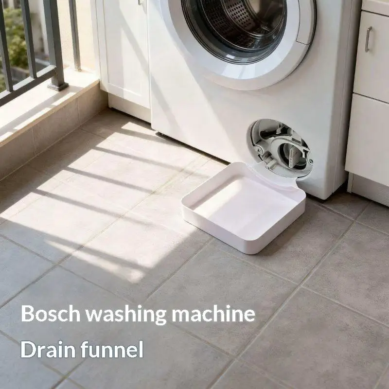 Washer Drain Plastic Funnel Anti Overflow No Clog Easy Clean Universal Fit for Most Front Loading Washers