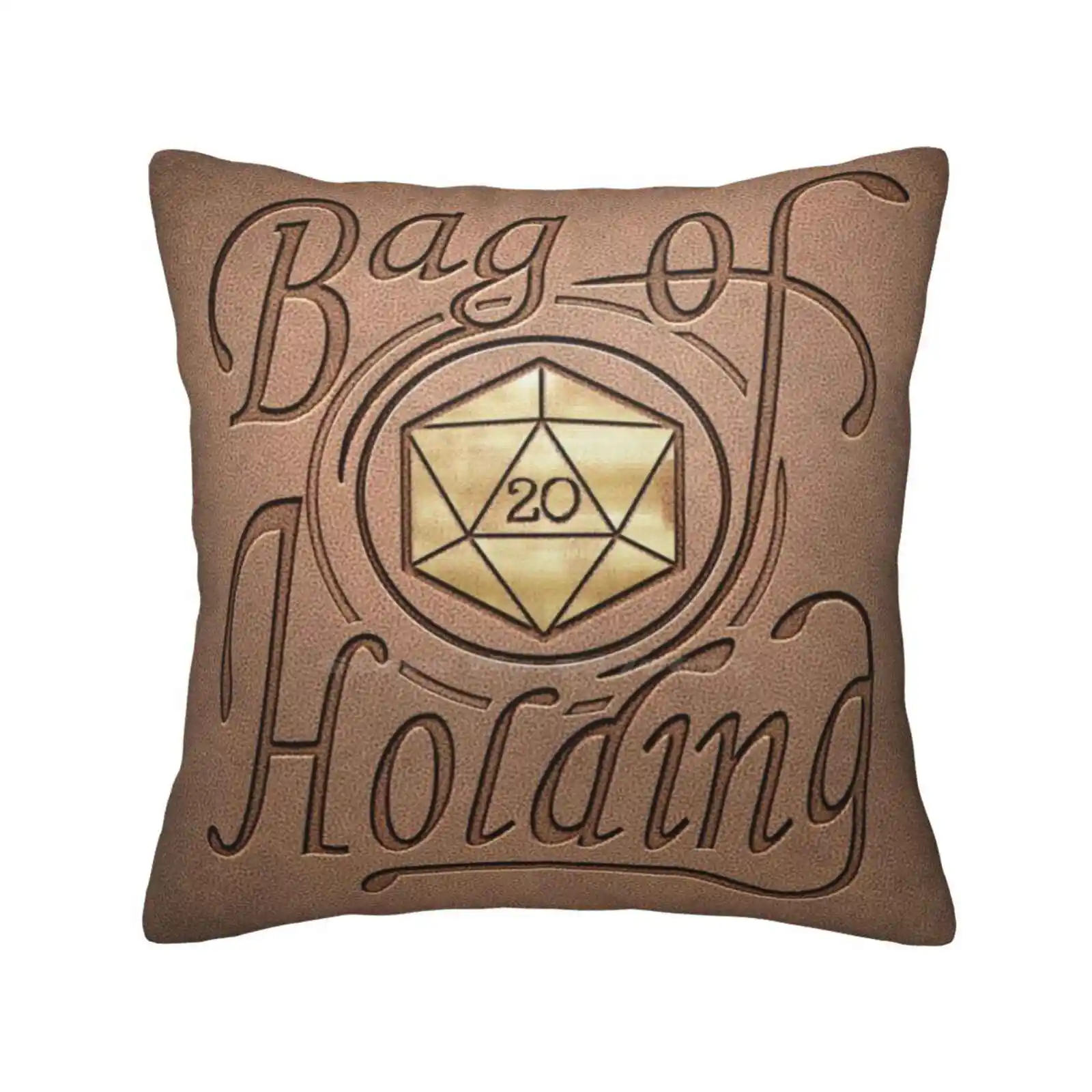 Bag Of Holding ( Light Leather Look ) Bedroom Office Hug Pillowcase Of Holding Magic Dnd And Dragons Dungons Dragons D20