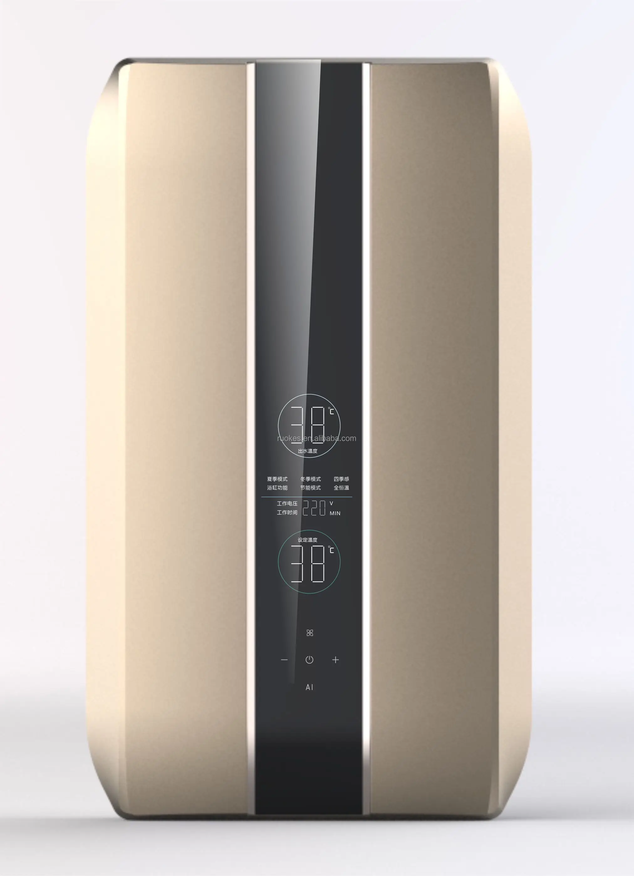 220V Electric Tankless Water Heater 8.5kW Instant Hot Water Heater with Multi-Point Supply for Household and Hotel Use