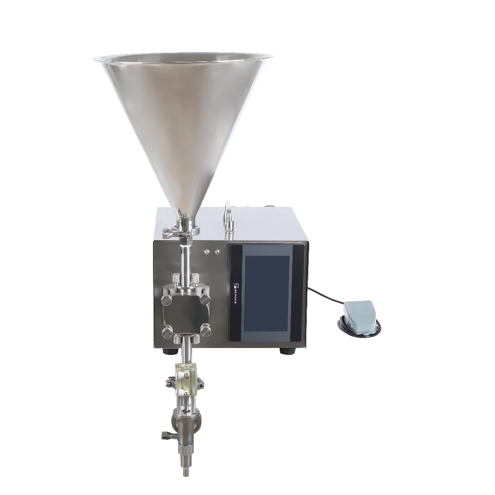 The One Desk Top Sauce Ointment Paste Butter Cream Petroleum Jelly Paraffinum Molle Gear Pump Digital Filling Machine