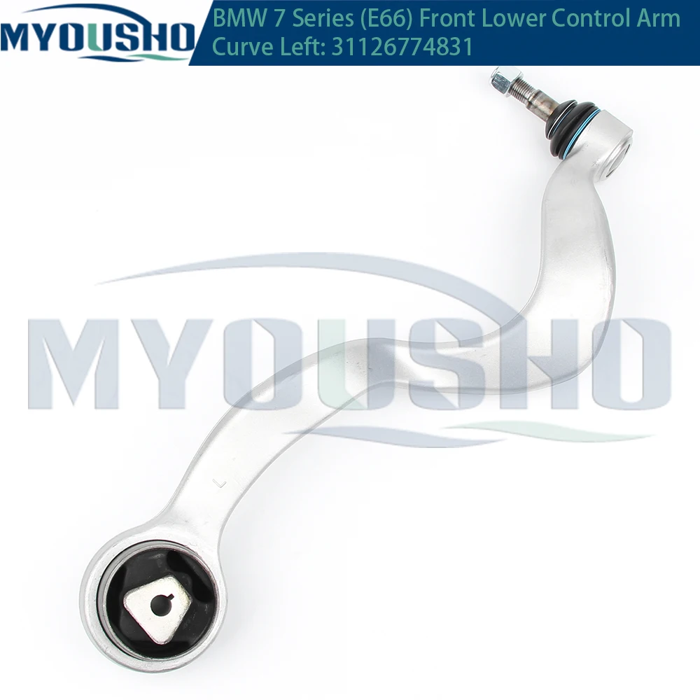 Myousho For BMW 7 Series E65 E66 E67 730Li 730d 735i 740d 740Li 745Li 2001-2009 Front Lower Suspension Control Arm Curve