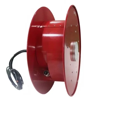 Customizable Heavy Spring Loaded Crane Cable Reel Drum With Slip Ring For Overhead Gantry Crane