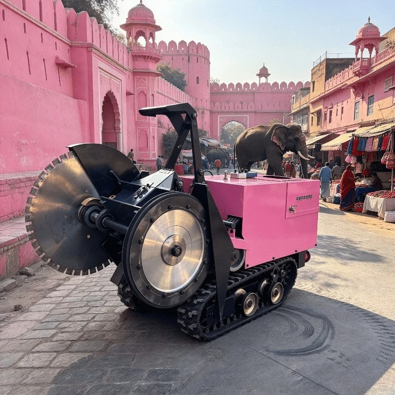 For Highway Construction Crawler Concrete Cutting Saw Tracked Wire Saw for Road Surface and Asphalt Work Use