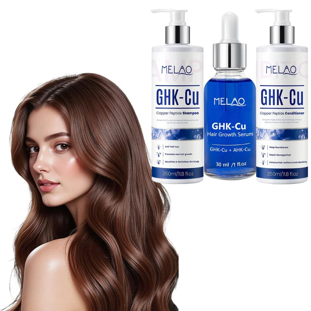 

GHK-GU Copper Peptide Shampoo Conditioner Multi-Peptide Nutritive Solution Fast-Absorbing Water-Based Formula Scalp Care