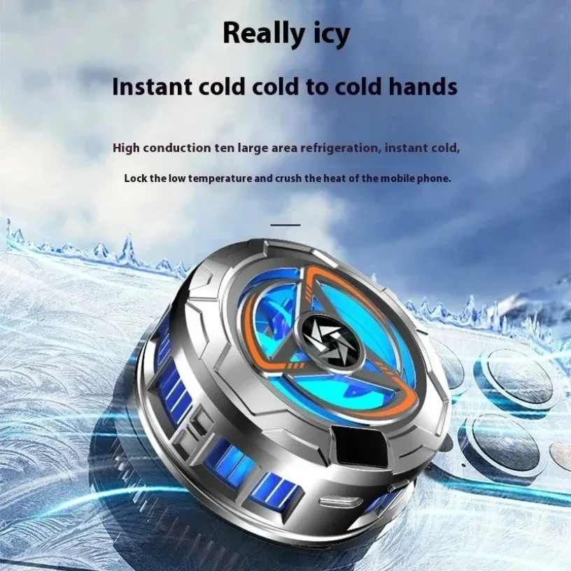 RGB Phone Cooler Magnetic Semiconductor Radiator TEC 3 Gears Rapid Cooling Type-C Heat Sink For All Phones Gaming Streaming Live