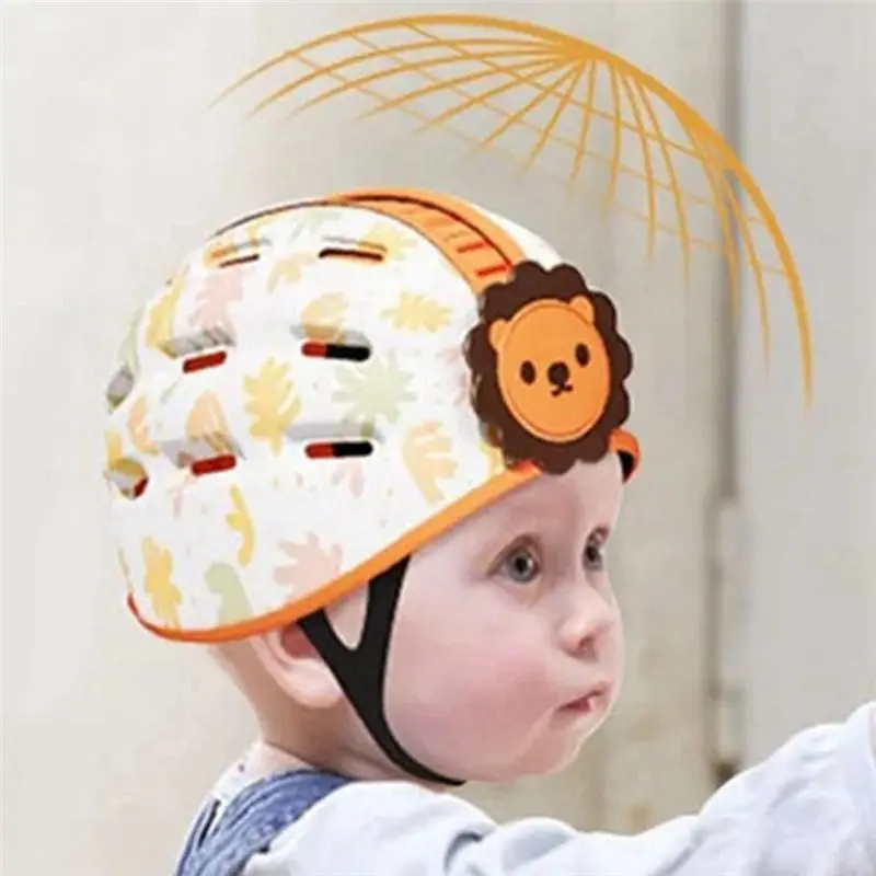 B05C-調整可能なベビーセーフティヘルメット、360度頭部保護、歩行学習用の柔らかい幼児用安全帽子