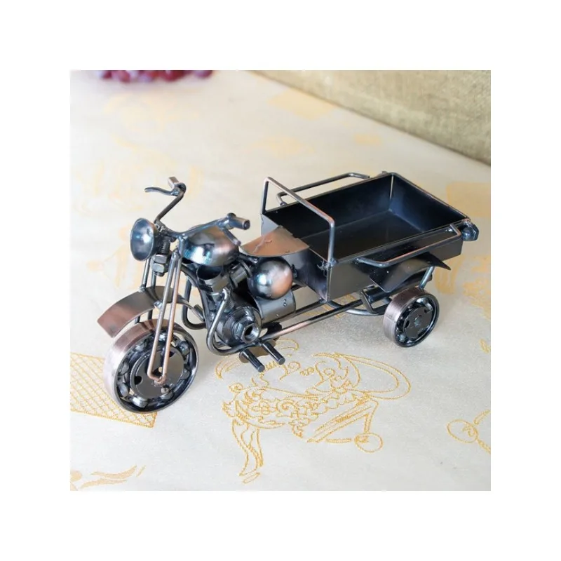 Adornos de decoración Vintage para el hogar, modelo de motocicleta de metal de hierro, artesanías dominantes, regalo de cumpleaños para hombres