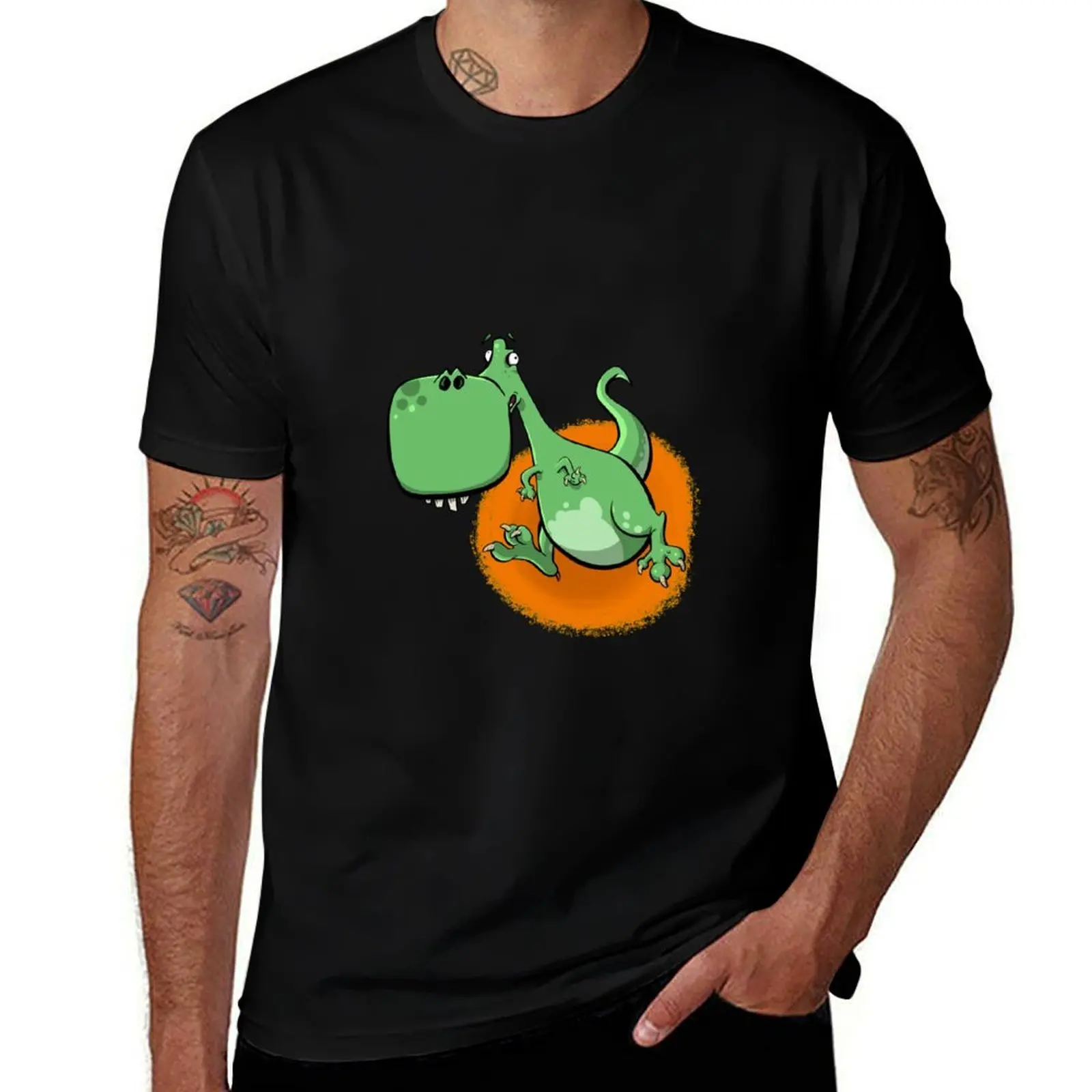 

Happy Dinosaur T-Shirt t shirts designer t shirts for man cotton man t shirts for men casual T-Shirt