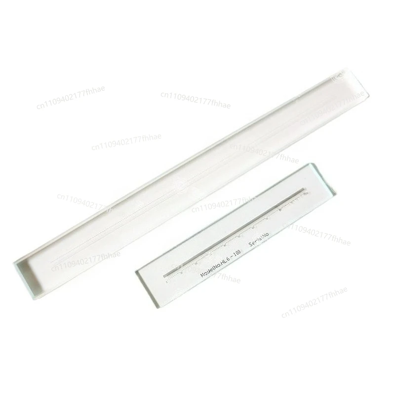 High-precision Standard Glass Line Ruler, Two-dimensional Projector Calibration Ruler 1/0.5/0.1MM