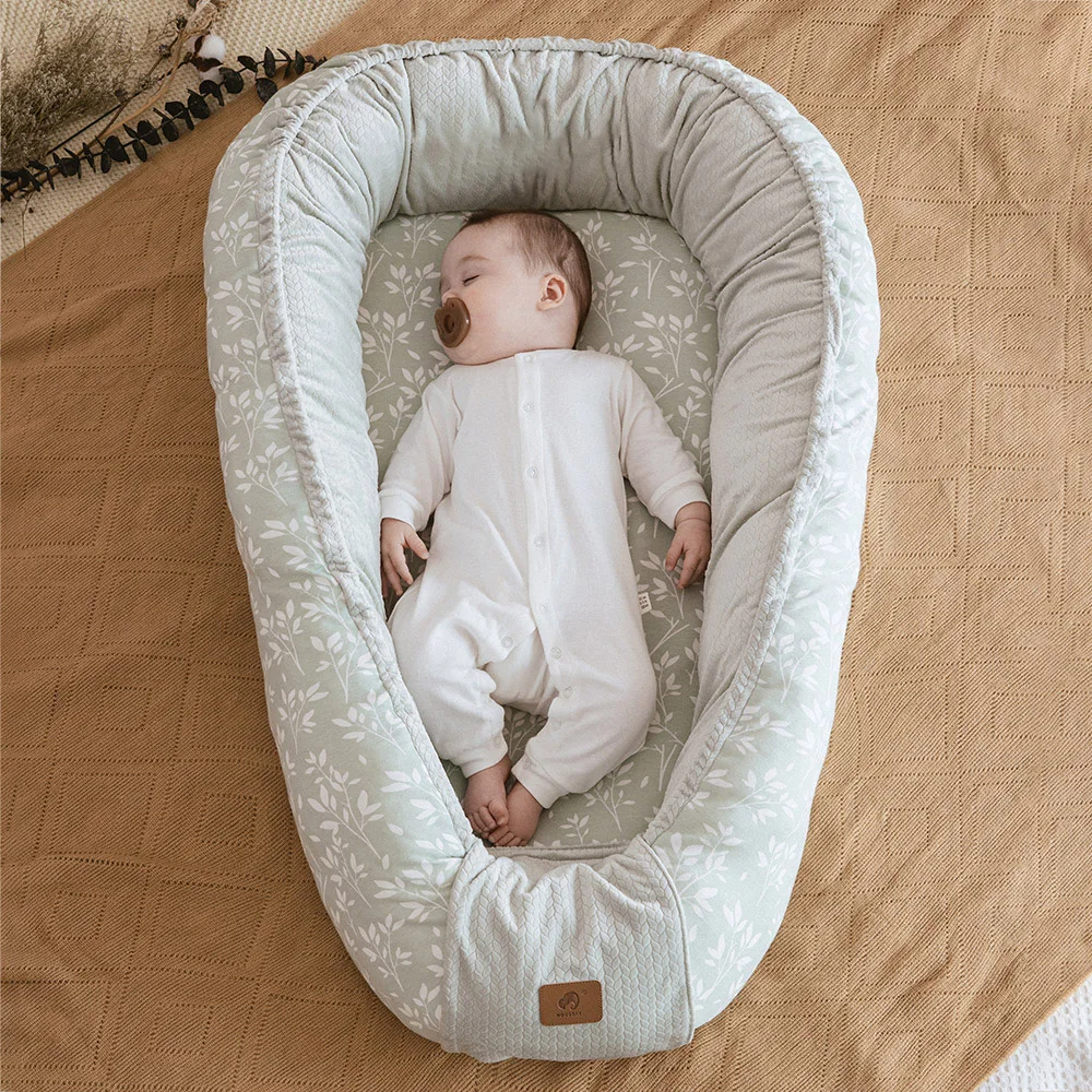 

Custom Portable Breathable Fiberfill Infant Travel Sleeping Cot Bed Cotton Crib Newborn Lounger Baby Nest For Kids Co Sleeper