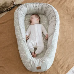 Custom Portable Breathable Fiberfill Infant Travel Sleeping Cot Bed Cotton Crib Newborn Lounger Baby Nest For Kids Co Sleeper